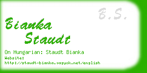 bianka staudt business card